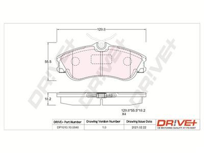 Dr!ve+ DP1010.10.0848 Číslo výrobce: DBP0848. EAN: 5907714161100.