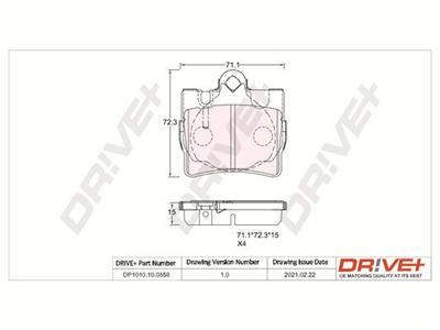Dr!ve+ DP1010.10.0858 Číslo výrobce: DBP0858. EAN: 5907714161186.