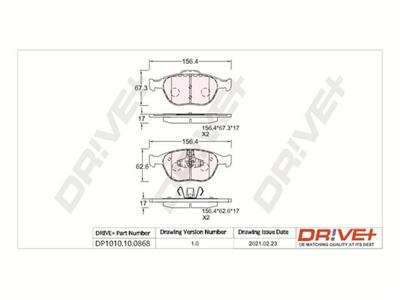 Dr!ve+ DP1010.10.0868 Číslo výrobce: DBP0868. EAN: 5907714161278.