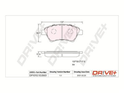 Dr!ve+ DP1010.10.0869 Číslo výrobce: DBP0869. EAN: 5907714161285.
