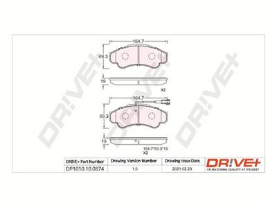 Dr!ve+ DP1010.10.0874 Číslo výrobce: DBP0874. EAN: 5907714161339.