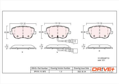 Dr!ve+ DP1010.10.0875 Číslo výrobce: DBP0875. EAN: 5907714161346.