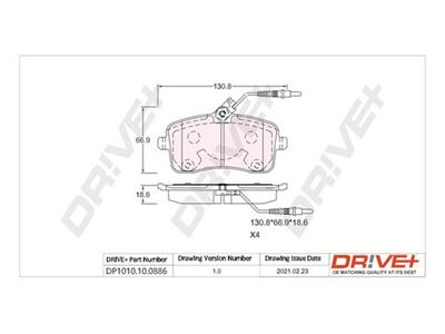 Dr!ve+ DP1010.10.0886 Číslo výrobce: DBP0886. EAN: 5907714161445.