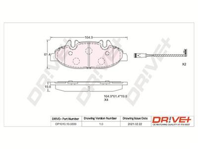 Dr!ve+ DP1010.10.0899 Číslo výrobce: DBP0899. EAN: 5907714161544.