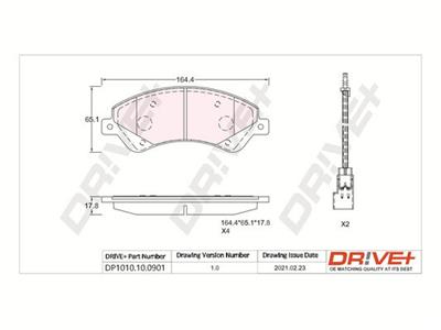 Dr!ve+ DP1010.10.0901 Číslo výrobce: DBP0901. EAN: 5907714161568.
