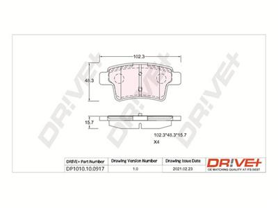 Dr!ve+ DP1010.10.0917 Číslo výrobce: DBP0917. EAN: 5907714161728.
