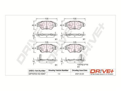 Dr!ve+ DP1010.10.1047 Číslo výrobce: DBP1047. EAN: 5907714162305.
