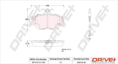 Dr!ve+ DP1010.10.1160 Číslo výrobce: DBP1160. EAN: 5907714150913.