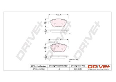 Dr!ve+ DP1010.10.1230 Číslo výrobce: DBP1230. EAN: 7640250074548.