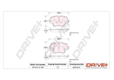Dr!ve+ DP1010.10.1250 Číslo výrobce: DBP1250. EAN: 7640250074746.