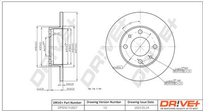Dr!ve+ DP1010.11.0027 Číslo výrobce: DBD0027. EAN: 609843810793.