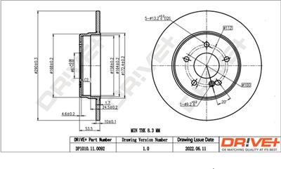 Dr!ve+ DP1010.11.0092 Číslo výrobce: DBD0092. EAN: 609843811448.
