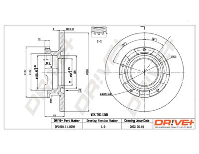 Dr!ve+ DP1010.11.0298 Číslo výrobce: DBD0298. EAN: 609843813503.
