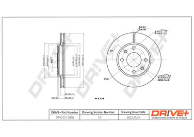 Dr!ve+ DP1010.11.0406 Číslo výrobce: DBD0406. EAN: 609843814586.