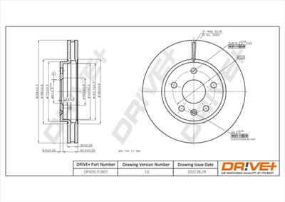 Dr!ve+ DP1010.11.0617 Číslo výrobce: DBD0617. EAN: 609843816696.
