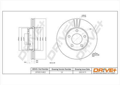 Dr!ve+ DP1010.11.0823 Číslo výrobce: DBD0823. EAN: 609843818751.