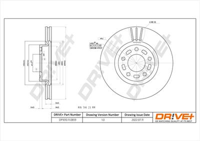 Dr!ve+ DP1010.11.0859 Číslo výrobce: DBD0859. EAN: 609843819116.