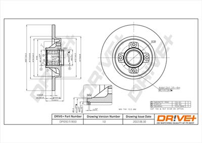 Dr!ve+ DP1010.11.1650 Číslo výrobce: DBD1650. EAN: 5907714158322.