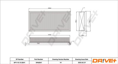 Dr!ve+ DP1110.10.0041 Číslo výrobce: DFA0041. EAN: 5907714165832.