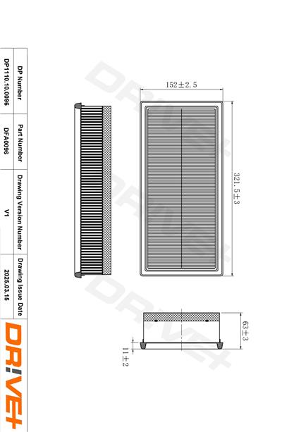 Dr!ve+ DP1110.10.0096 Číslo výrobce: DFA0096. EAN: 5907714165092.