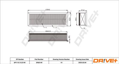 Dr!ve+ DP1110.10.0149 Číslo výrobce: DFA0149. EAN: 5907714165757.