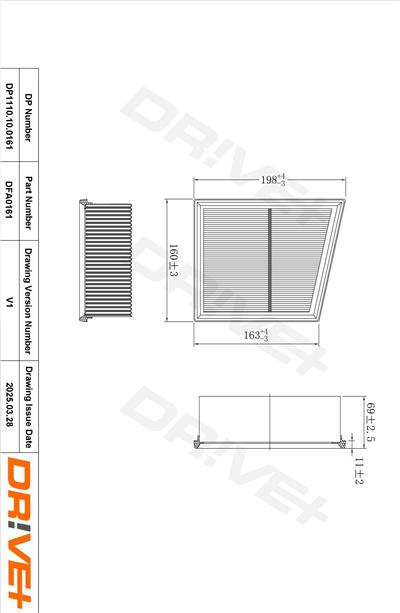 Dr!ve+ DP1110.10.0161 Číslo výrobce: DFA0161. EAN: 5907714165160.
