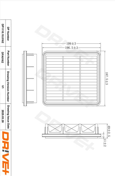 Dr!ve+ DP1110.10.0162 Číslo výrobce: DFA0162. EAN: 5907714165030.
