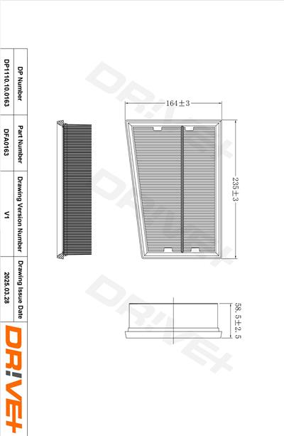 Dr!ve+ DP1110.10.0163 Číslo výrobce: DFA0163. EAN: 5907714165085.