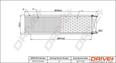Dr!ve+ DP1110.10.0232 Číslo výrobce: DFA0232. EAN: 5907714152061.