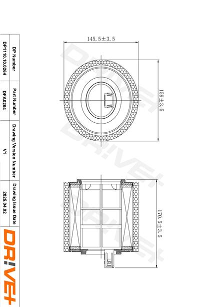Dr!ve+ DP1110.10.0264 Číslo výrobce: DFA0264. EAN: 5907714169953.
