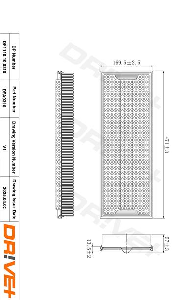 Dr!ve+ DP1110.10.0310 Číslo výrobce: DFA0310. EAN: 5907714170416.