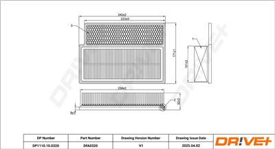 Dr!ve+ DP1110.10.0320 Číslo výrobce: DFA0320. EAN: 5907714170515.