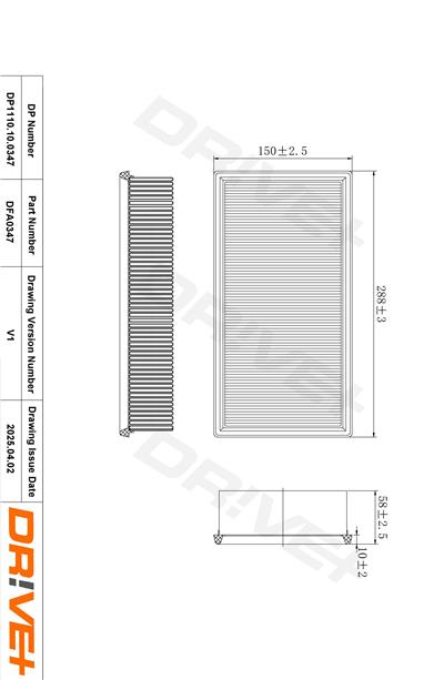Dr!ve+ DP1110.10.0347 Číslo výrobce: DFA0347. EAN: 5907714170782.