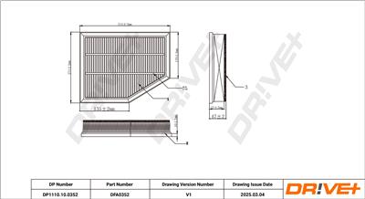 Dr!ve+ DP1110.10.0352 Číslo výrobce: DFA0352. EAN: 5907714170836.