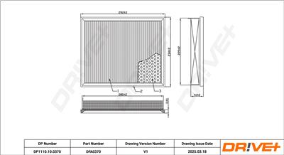 Dr!ve+ DP1110.10.0370 Číslo výrobce: DFA0370. EAN: 5907714171017.