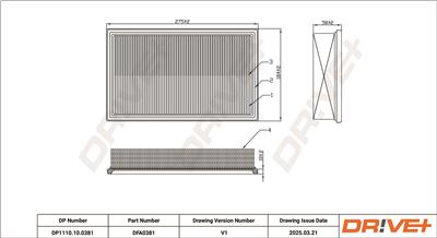 Dr!ve+ DP1110.10.0381 Číslo výrobce: DFA0381. EAN: 5907714171123.