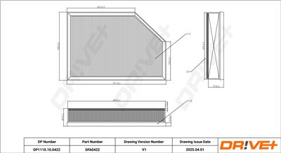 Dr!ve+ DP1110.10.0422 Číslo výrobce: DFA0422. EAN: 5907714171536.