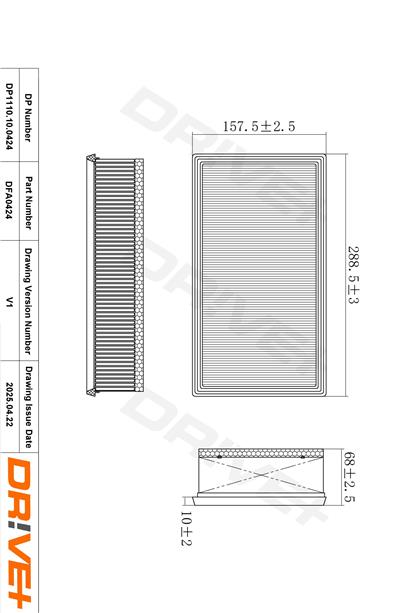 Dr!ve+ DP1110.10.0424 Číslo výrobce: DFA0424. EAN: 5907714171550.