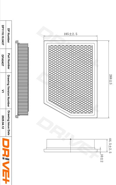 Dr!ve+ DP1110.10.0437 Číslo výrobce: DFA0437. EAN: 5907714171680.