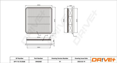 Dr!ve+ DP1110.10.0508 Číslo výrobce: DFA0508. EAN: 5907714172397.
