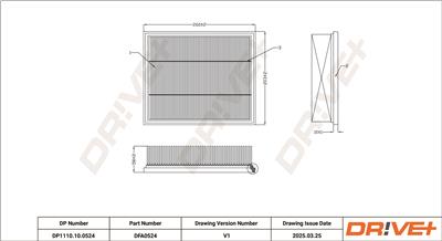 Dr!ve+ DP1110.10.0524 Číslo výrobce: DFA0524. EAN: 5907714172557.