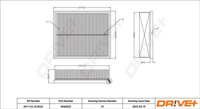 Dr!ve+ DP1110.10.0525 Číslo výrobce: DFA0525. EAN: 5907714172564.