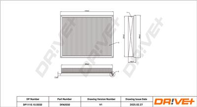 Dr!ve+ DP1110.10.0550 Číslo výrobce: DFA0550. EAN: 5907714172816.