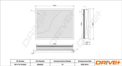 Dr!ve+ DP1110.10.0552 Číslo výrobce: DFA0552. EAN: 5907714172830.