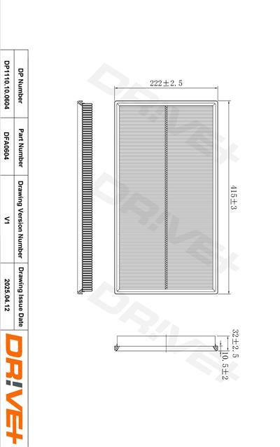 Dr!ve+ DP1110.10.0604 Číslo výrobce: DFA0604. EAN: 5907714173356.