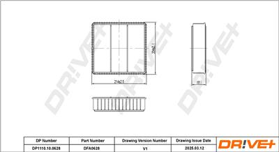 Dr!ve+ DP1110.10.0628 Číslo výrobce: DFA0628. EAN: 5907714173592.
