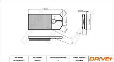 Dr!ve+ DP1110.10.0658 Číslo výrobce: DFA0658. EAN: 5907714173899.