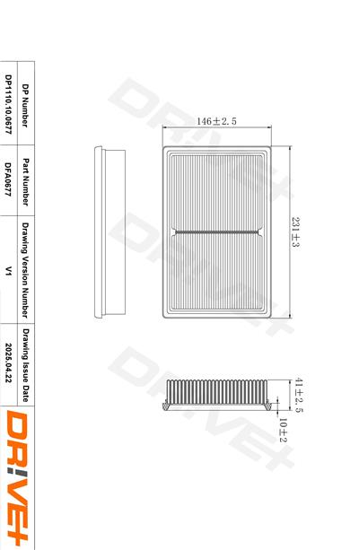 Dr!ve+ DP1110.10.0677 Číslo výrobce: DFA0677. EAN: 5907714174087.