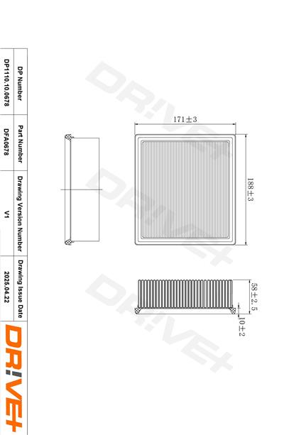 Dr!ve+ DP1110.10.0678 Číslo výrobce: DFA0678. EAN: 5907714174094.