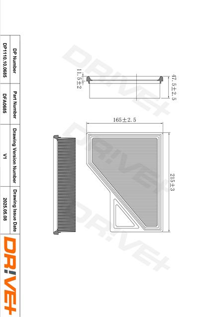 Dr!ve+ DP1110.10.0685 Číslo výrobce: DFA0685. EAN: 5907714174162.